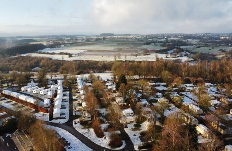 Merveilles hivernales au camping